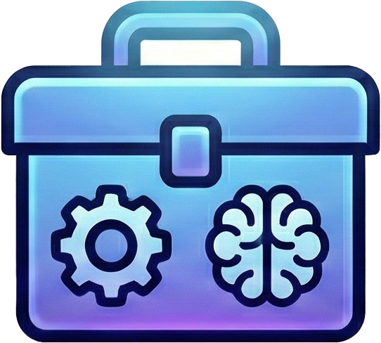 Custom AI Tooling - AI-powered toolbox illustration